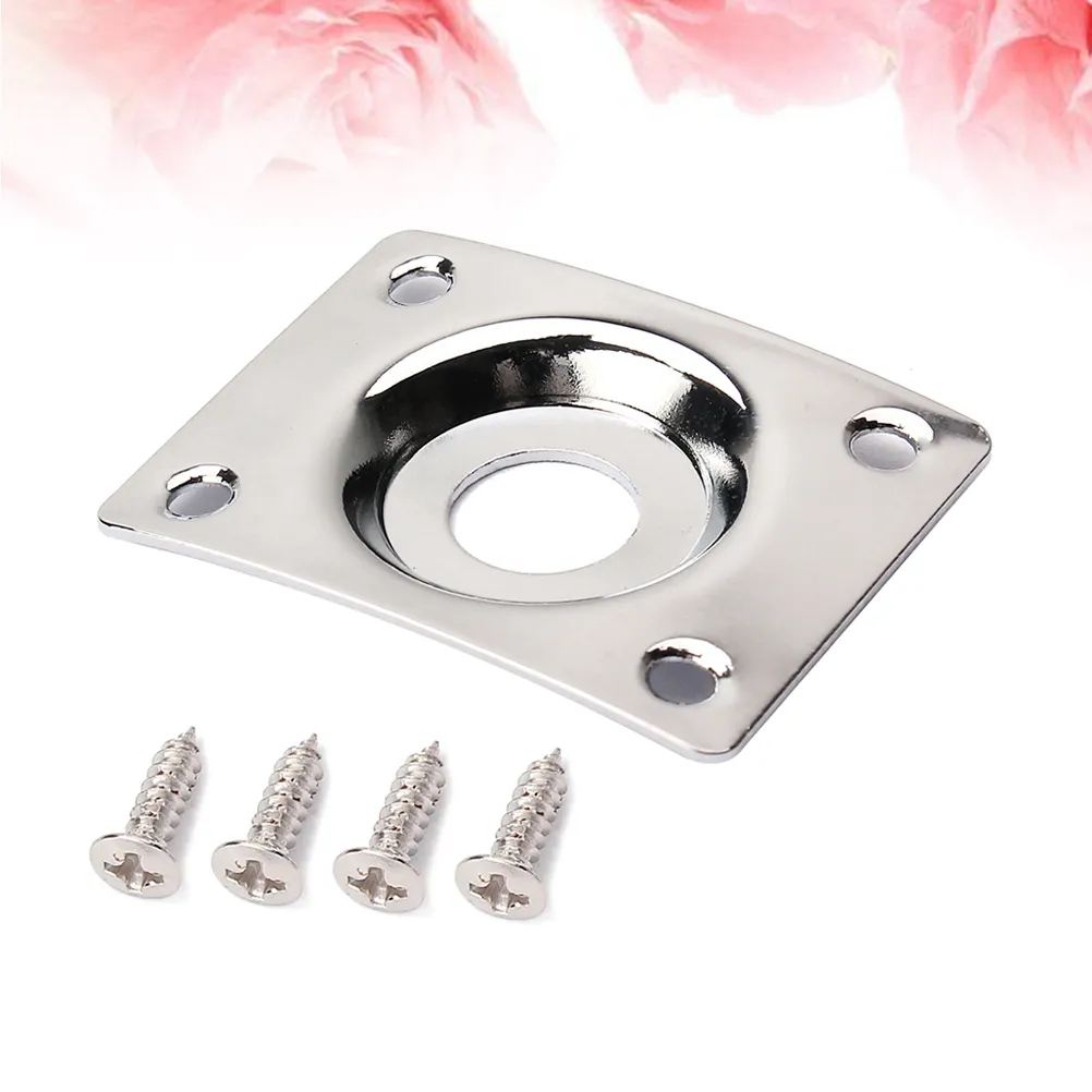 Optimized Product Title Metal Square Curved Guitar Jack Plate For 1 4 Inch Pickups Input Output Socket Plate With Screws For Locking Guitar Wall Mount From Homepro17 4.4 DHgate.Com