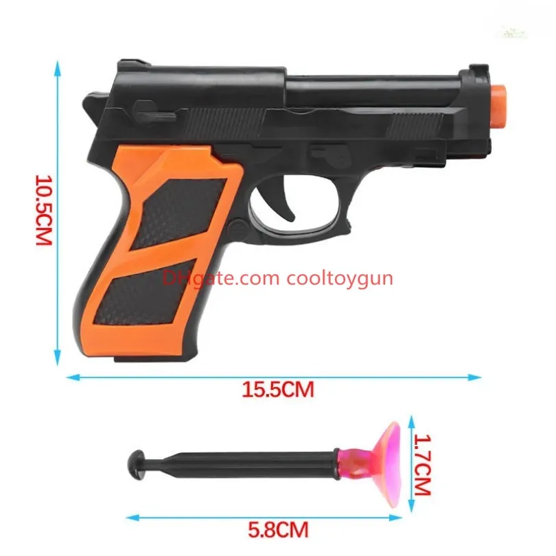 Safe Sucker Bullet Foam Dart Launcher Pistol Soft Head Blaster Toy For ...