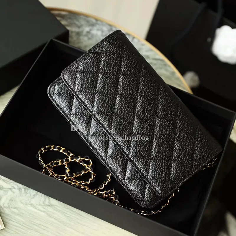 Luxury Designer Calfskin Leather Chain Chain Wallet For Women Elegant Crossbody Bag C013 From Famousbrandhandbag 235.41 DHgate.Com
