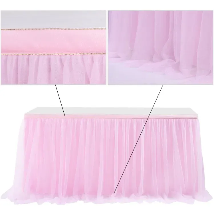 Jupe De Table En Tulle : Jupes De Table Tutu De Fête Pour