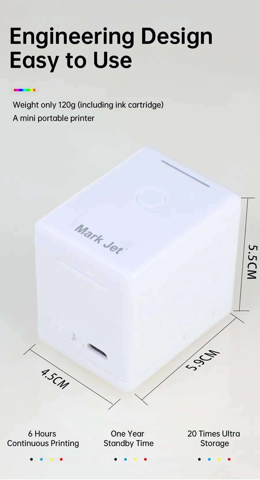 Mini Handheld Printer Mobile Color Portable Wifi Printers Handheld ...