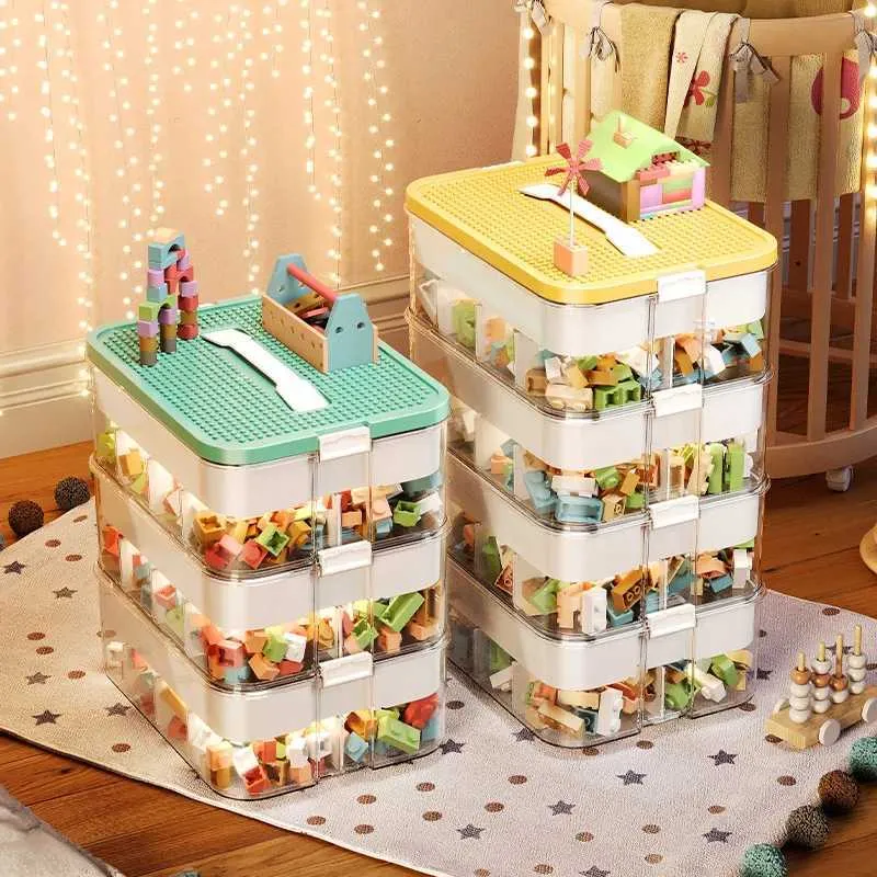 Storage Boxes Bins LEGO organizer childrens toy storage box LEGO classification storage box building block box childrens toy organizer S245304