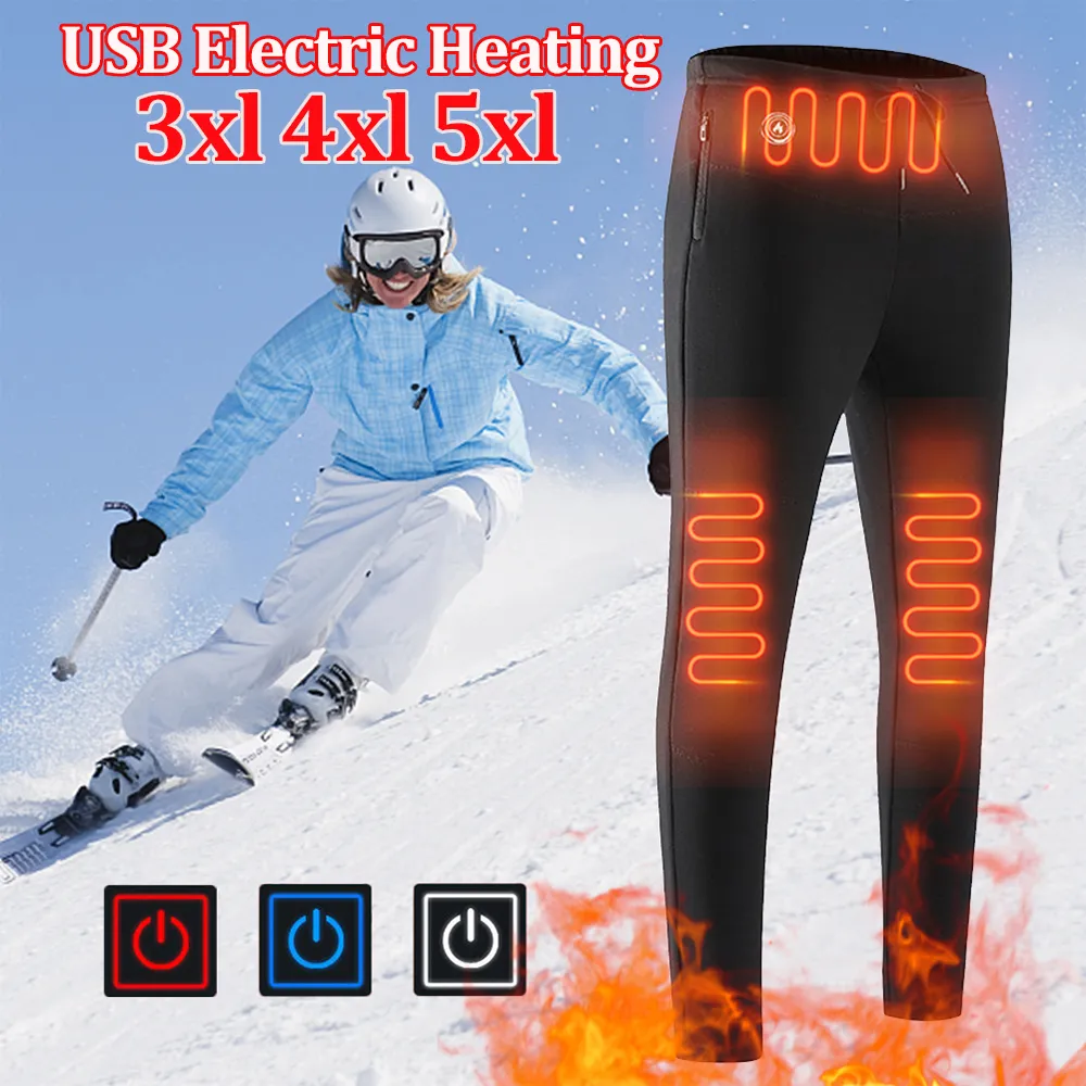 Heated snow pants top