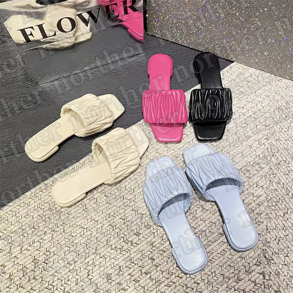 Bulk Designer Slide Sandals Womens Leather Flat Slides: At Only