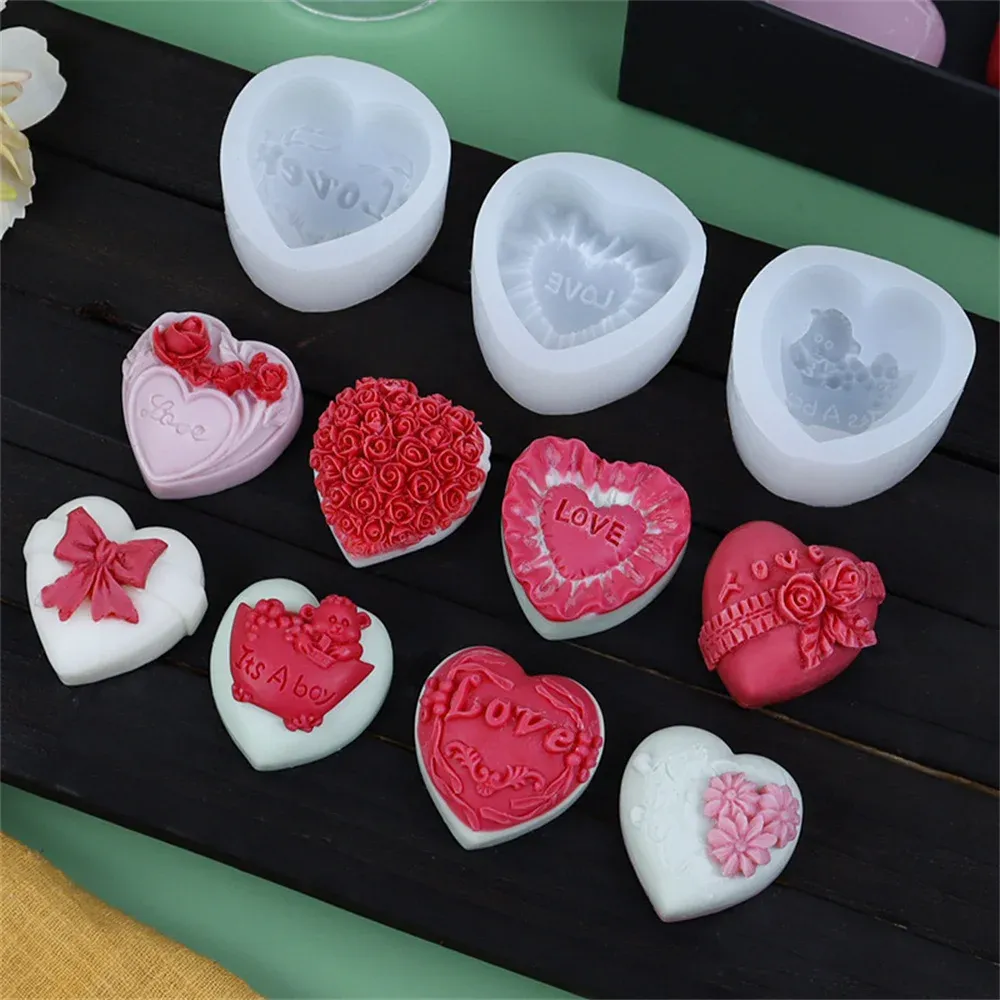 Mini Heart-shaped Cake Silicone Mold