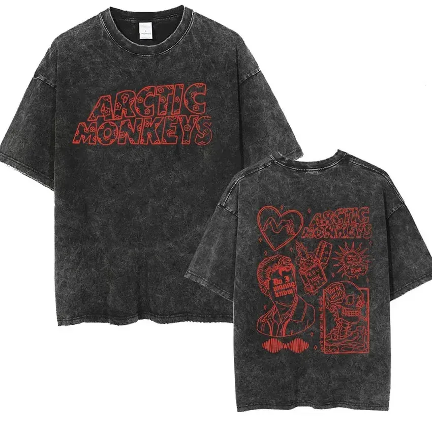 DHgate.com:Retro Rock Arctic Monkeys Music Album Graphic T