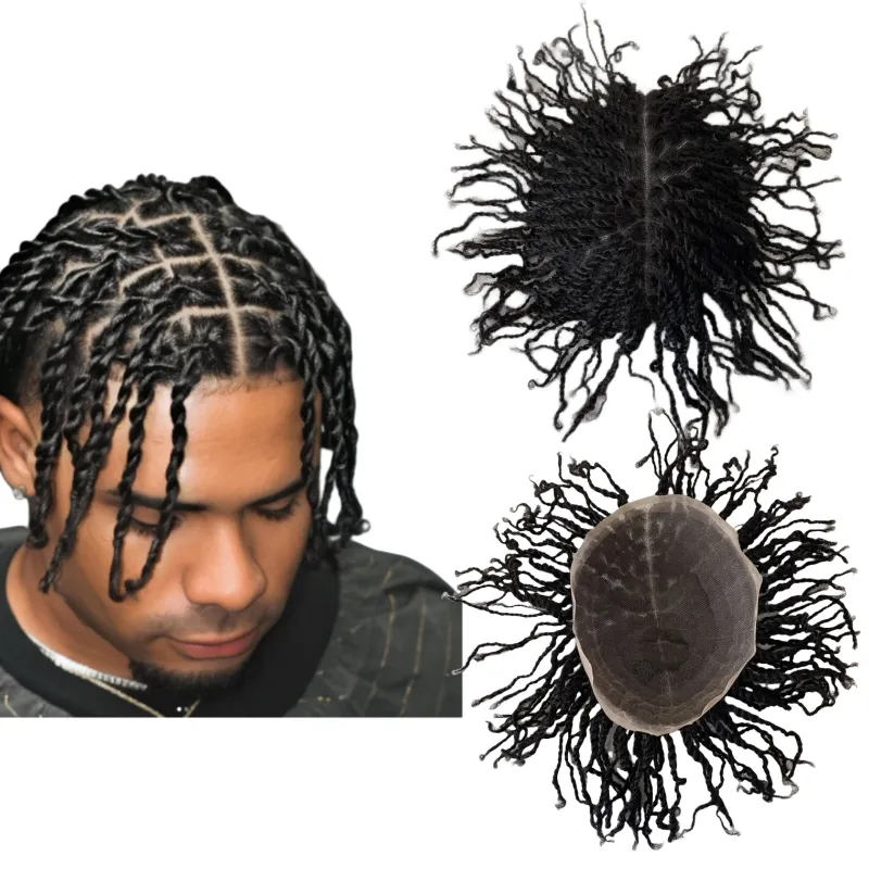 Save Big on Bulk Brazilian Hair Toupee Afro Twist Braids Hair Toupee For  Men Virgin Human Hair Full Lace Unit Natural Black Braiding Hair Best 