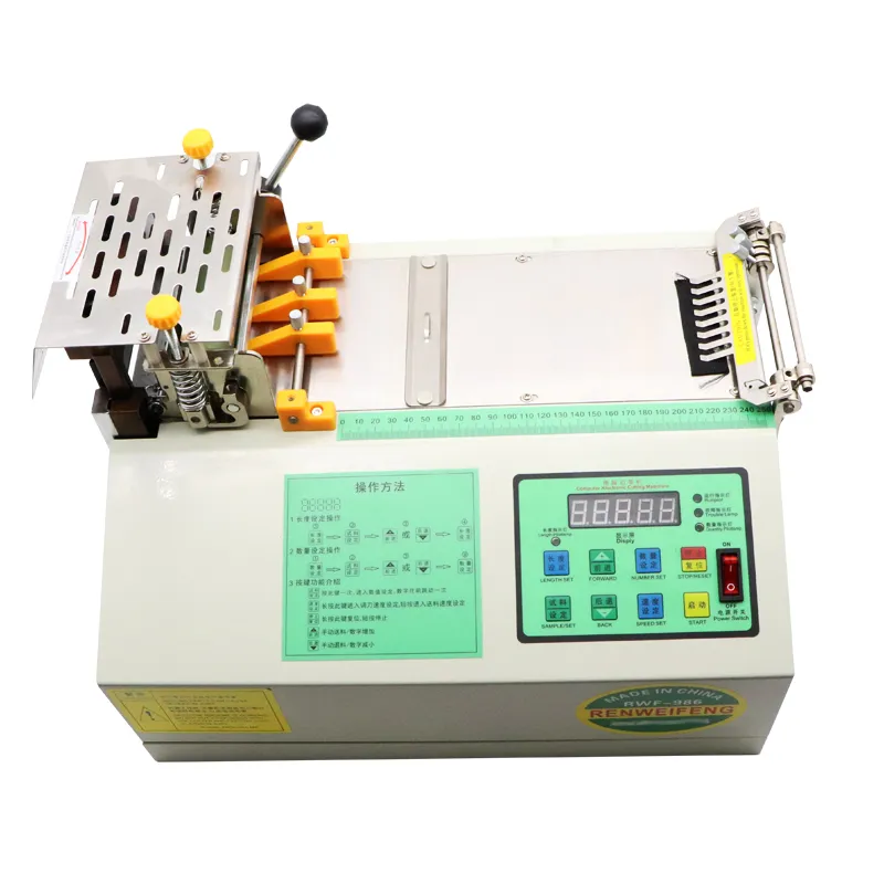 Zip Cutter Machine Automatic Cloth Tape and Elastic Cutter Machine with Cold Knife for ...