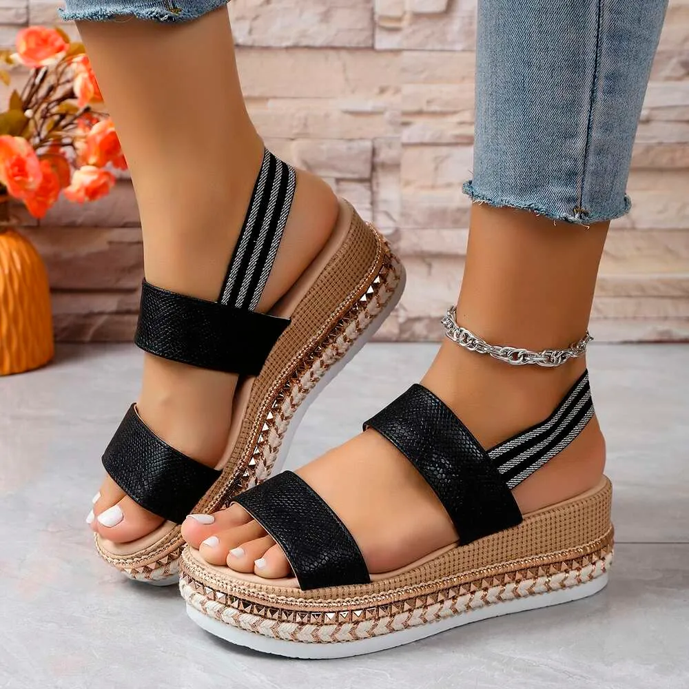 Bulk Womens Peep Toe Office Slingback Wedges In Black 2024 At Only 28.74 DHgate.Com