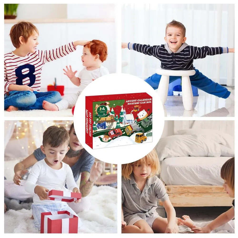 2025 Advent Calendar For Kids - 24 Days Alloy Cars Christmas Countdown, Toddler Boys Gift With Play Map - View #8