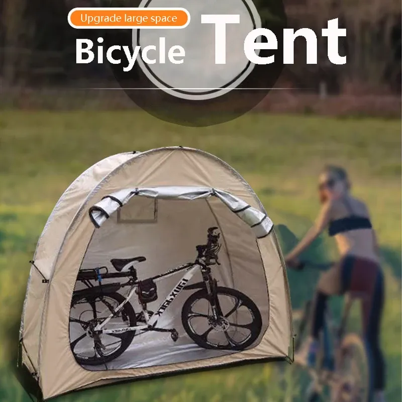 Portable Cycling Bicycle Tent Mountain Bicycle Road Bike Cover Rain Proof Dust Proof Silver Waterproof Layer From 84 32 DHgate