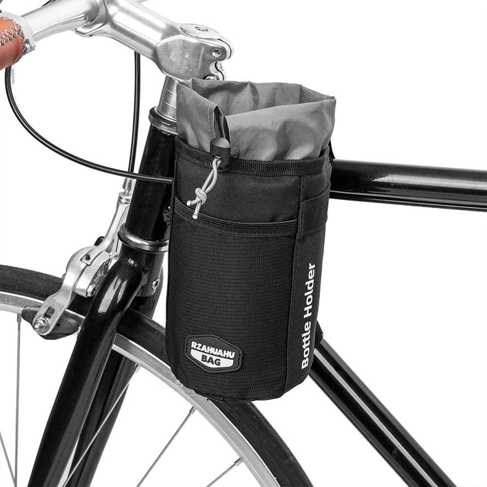 Water bottle holder for bike handlebars clearance