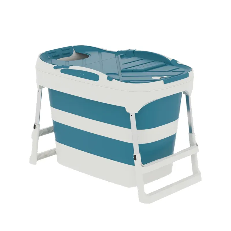 Portable Bahtub, Foldable Bathtub For Adults, 59" Folding Soaking Bath