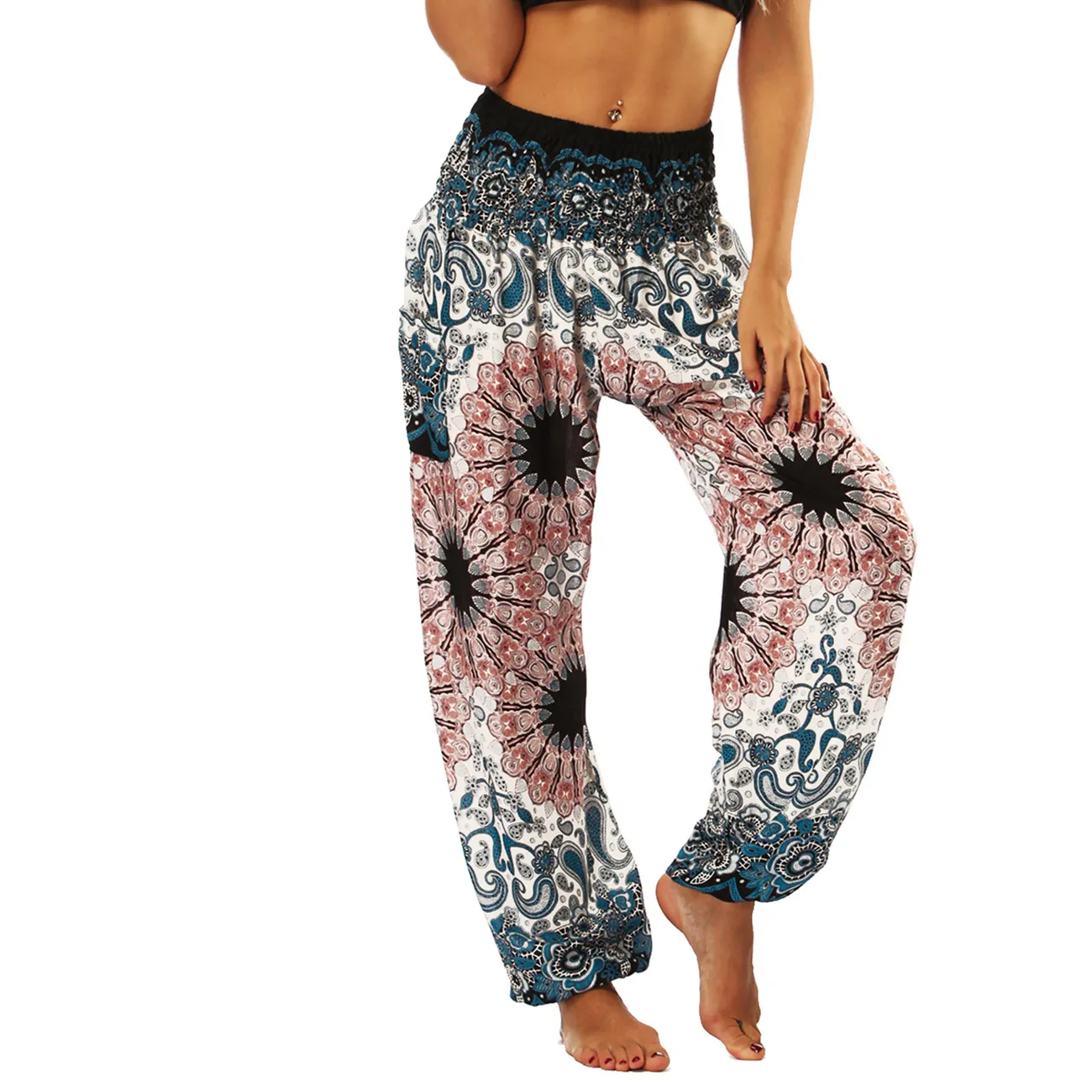Boho yoga pants deals