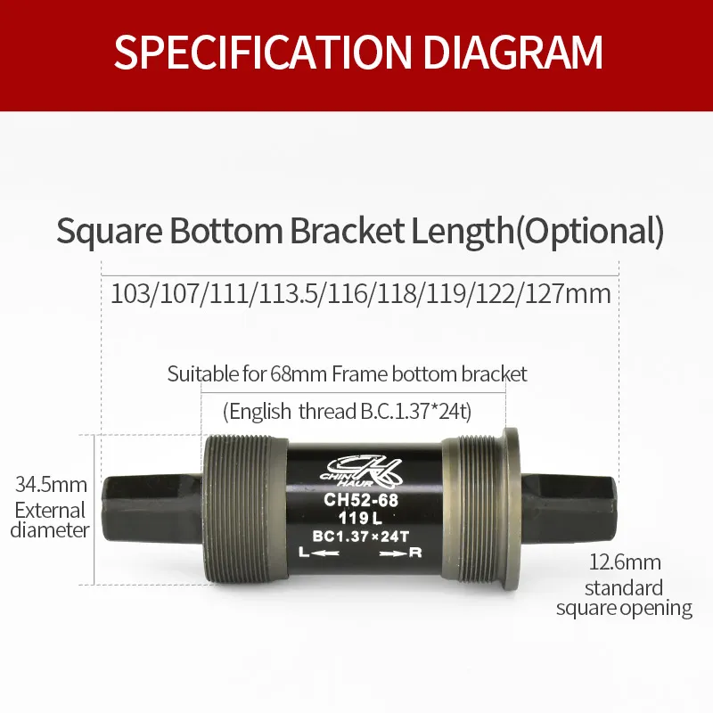 DHgate.com:CHIN HAUR Mountain Bike Bottom Bracket with Tool DHgate.com:CHIN HAUR Mountain Bike Bottom Bracket with Tool