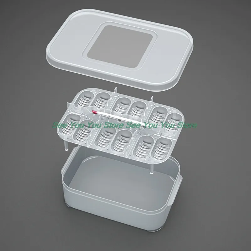 Rectangular Box Hatching 12-Grid box hatch for Hatching Eggs - Snake, Lizard,...