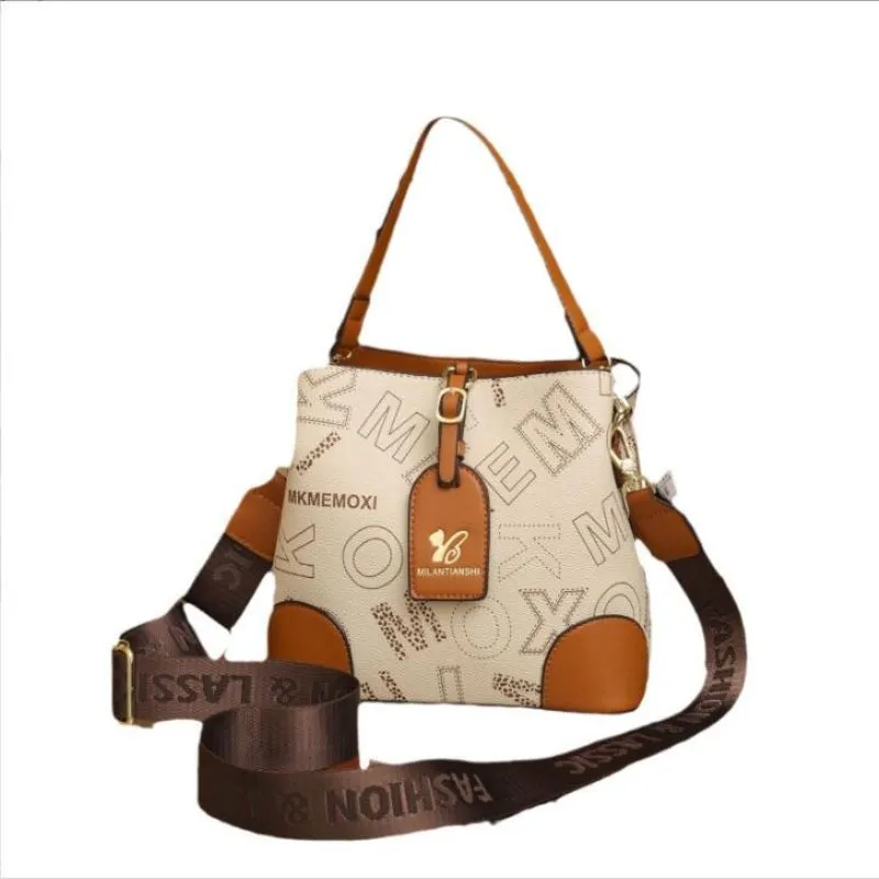 Vintage PU Shoulder Bag for Women with Zipper Closure and Bow