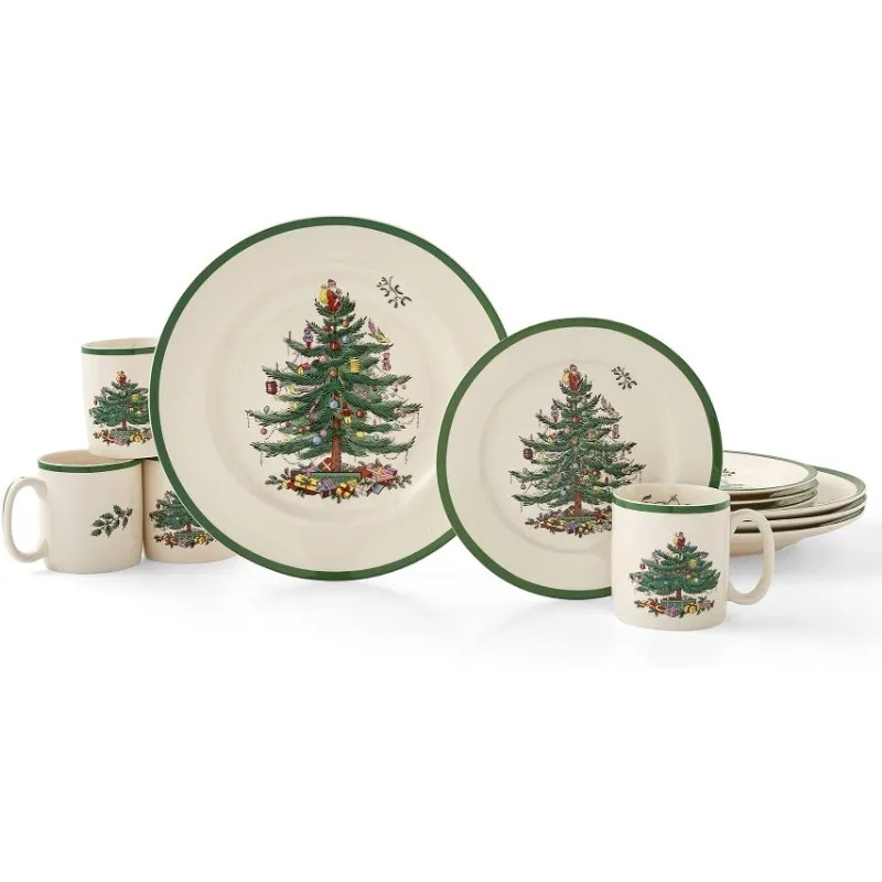 Spode Christmas Tree Polka Dot Tiered Server 10 - View #7