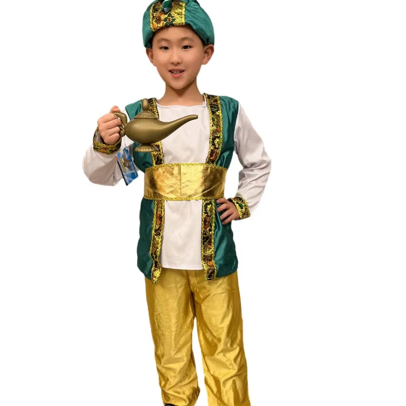 Blue And Green Arab Prince African Clothing For Boys Perfect For Cosplay Parties And Performances Featuring Aladdin Magic Lamp From India From Homepro17 14.95 DHgate.Com