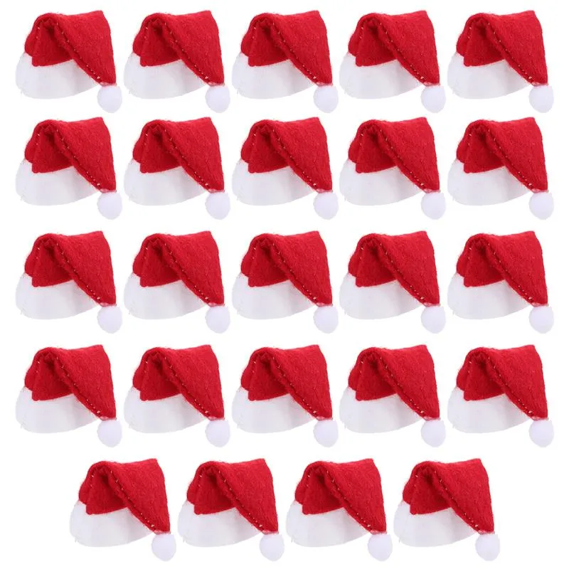 24 Mini Lollipop Christmas Mini Santa Hats Candy Colored Party Accessories For Festive Christmas Decorations From Ddmyearth 9.28 DHgate.Com
