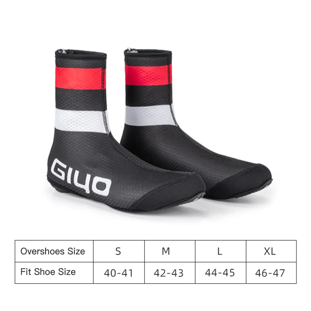 Men's Waterproof Thermal Cycling Shoe Covers - Fleece Lined Winter Bike Overshoes (M/L, Choose Color: Green/Gray/Red)