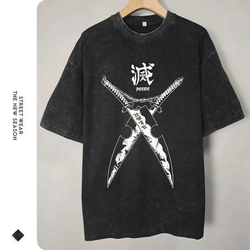 Anime Uzui Tengen T Shirt, Retro Wash Style For Men | DHgate