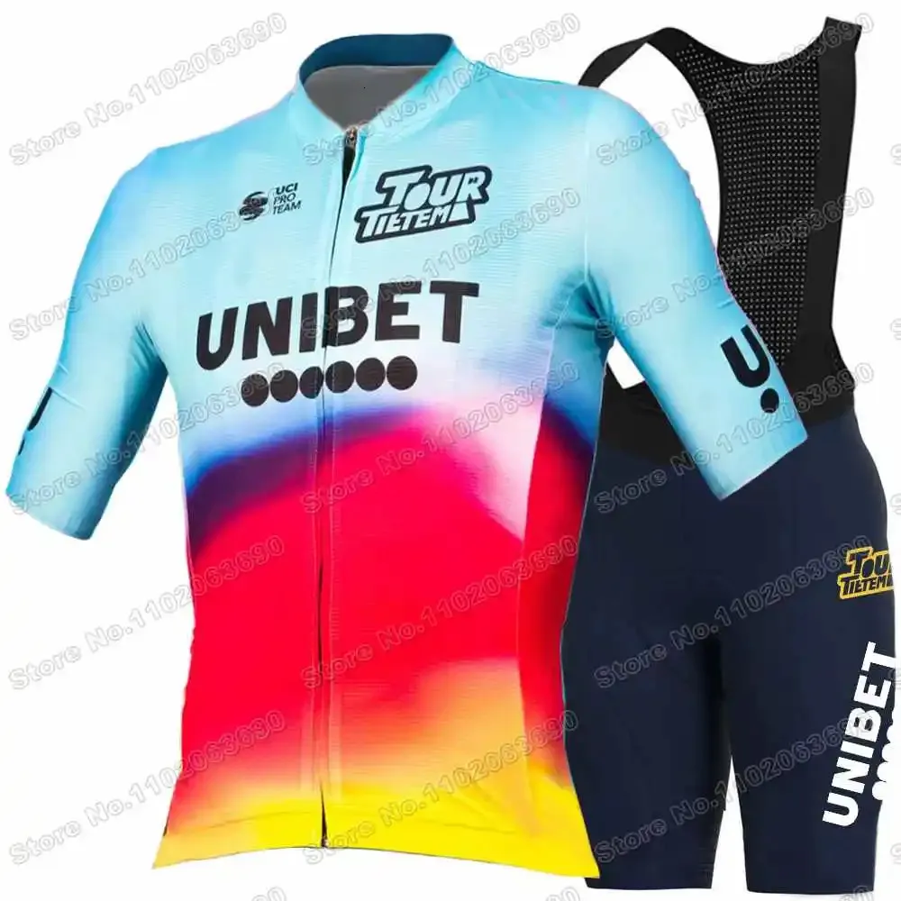 Save Big on Bulk Bicycle Team Jersey Team Bike Jerseys TDT Unibet Men's  Cycling Clothing Set Summer Road Bike Shirt Bib Shorts Breathable MTB - Main Image