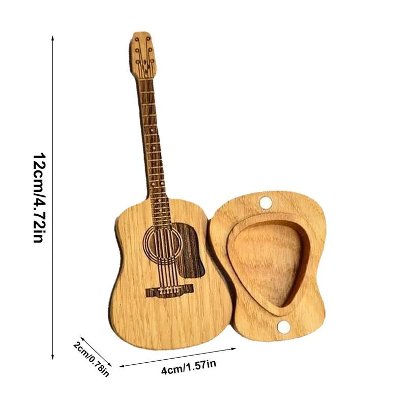 Optimized Product Title Cool Guitar Pick Box With Wooden Plectrums Guitar Shape Storage Gift For Acoustic And Wooden Guitar Pick Holder From Homepro19 14.56 DHgate.Com