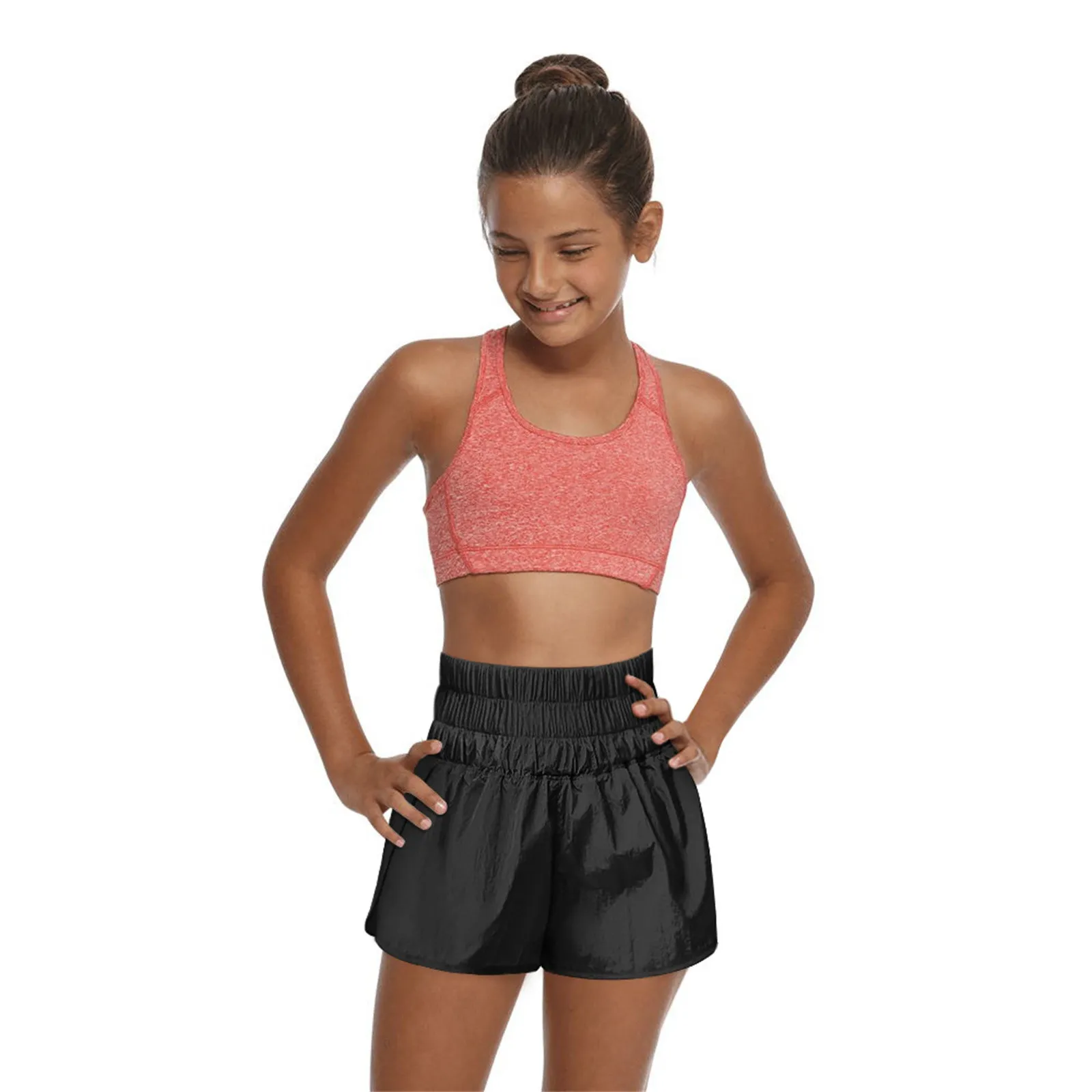 Girls long athletic shorts clearance