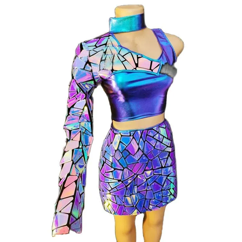 Tenue De Danse Performance - Spandex - Pour Pole Dance, Club, Soirée Rave - Neuf Sans étiquette