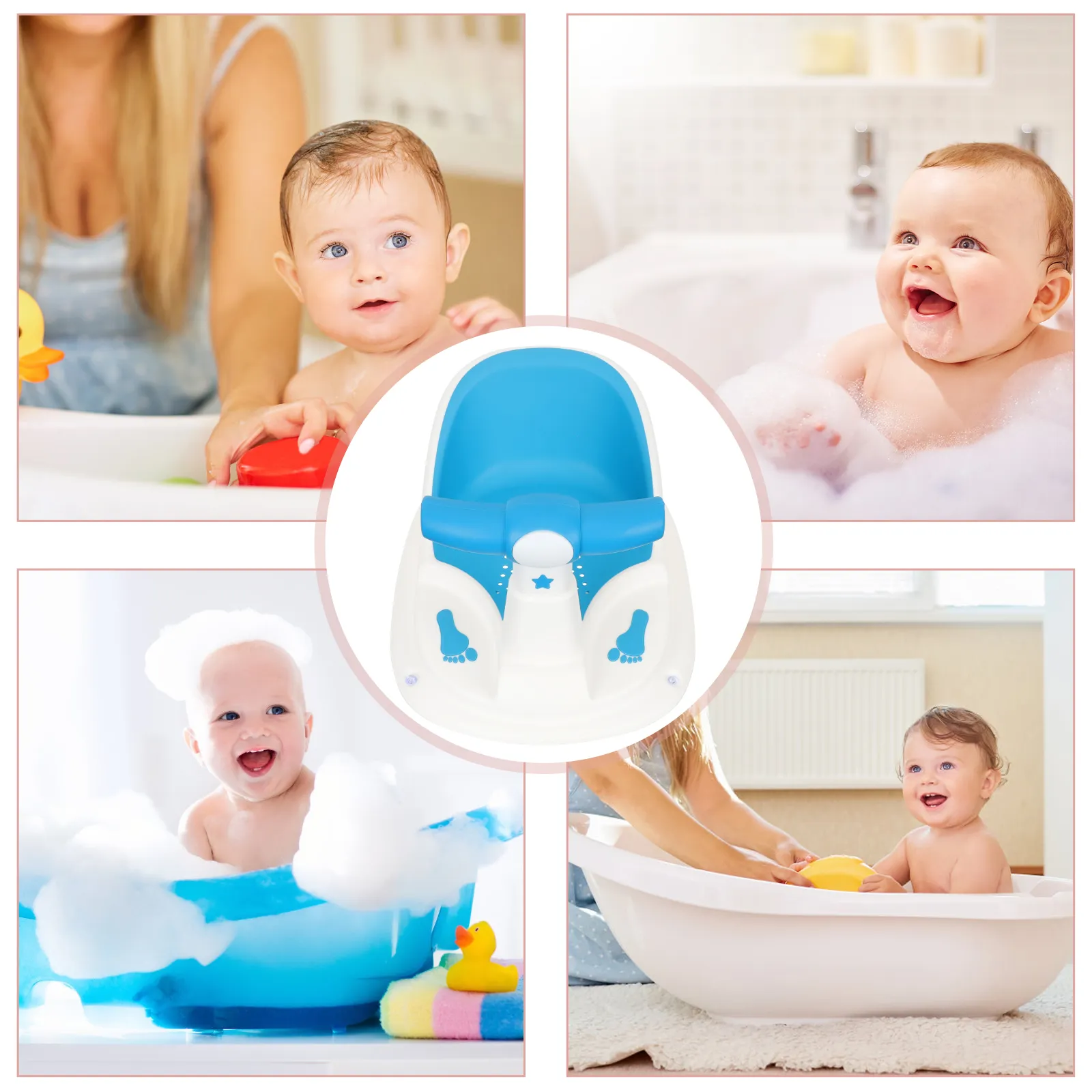 HOT Baby Bathtub Bath Sitting Chair Infant Bath Chair: Baby Bath