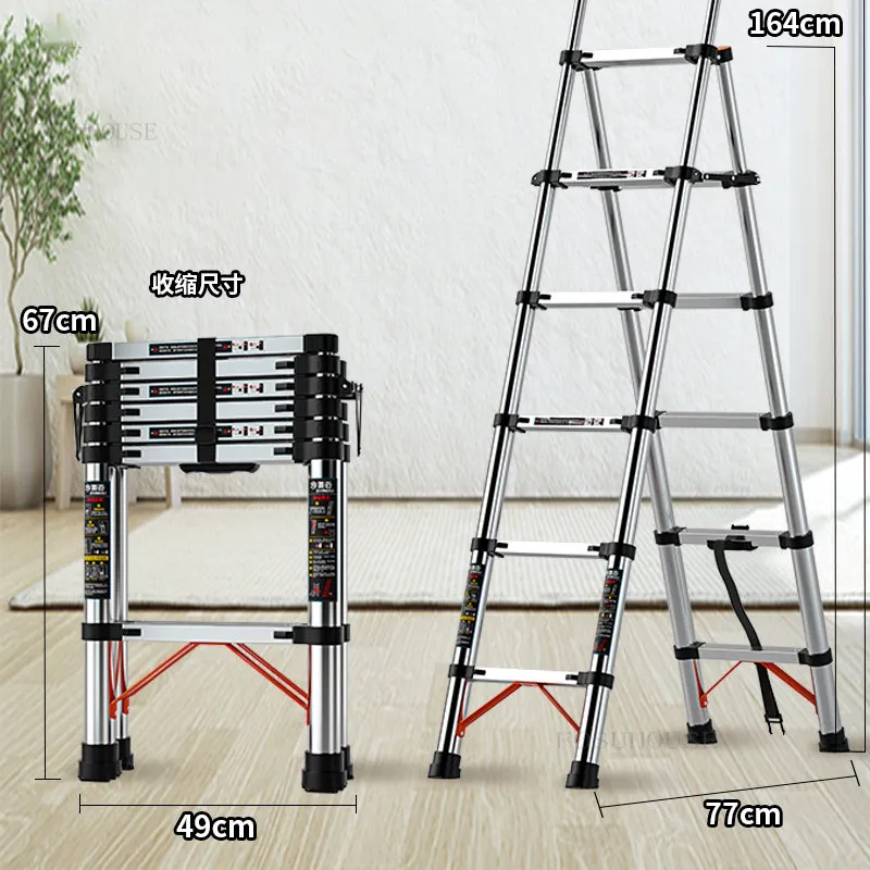 引取り限定】 伸縮はしご PTH 5.0mはしご 梯子 安定 コンパクト 軽量