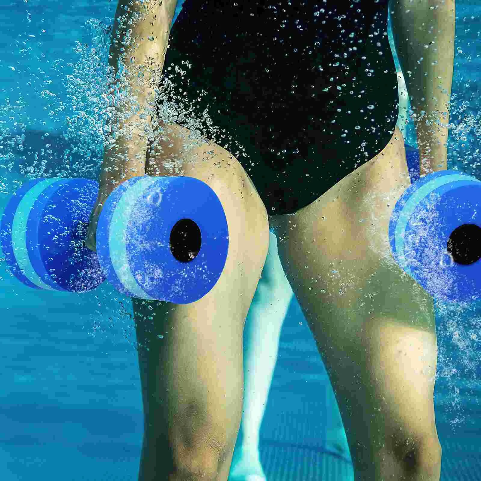 Aquatic Exercise Dumbells 1Pair Water Aerobic Exercise Foam Dumbbell Pool Back Float For Kids