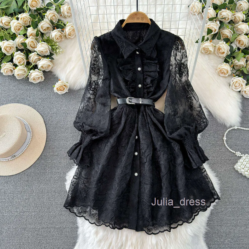 navy blue dress for baby girl Winter Rose Lace Mini Dress main image 0