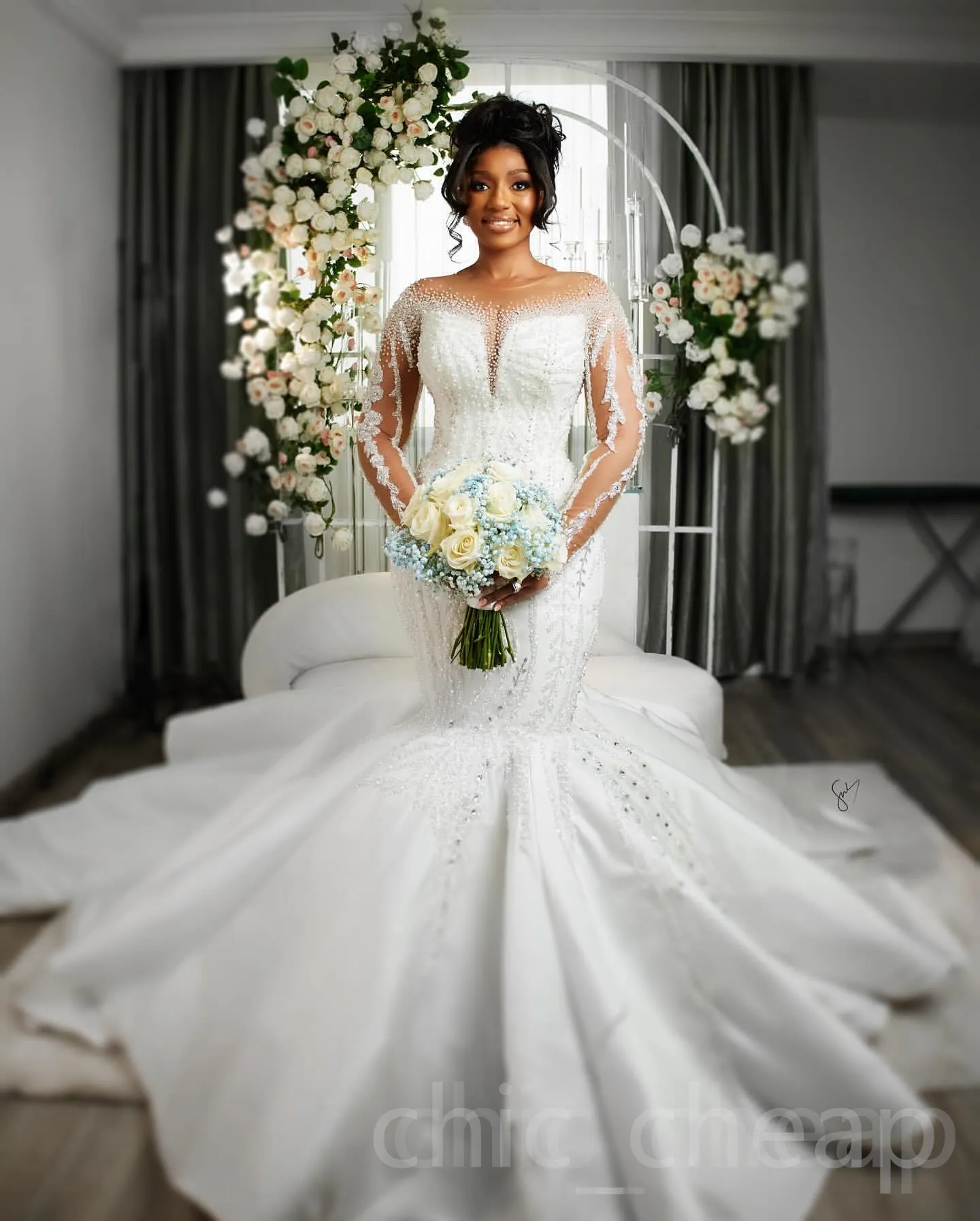 Robe sirène blanche 2025