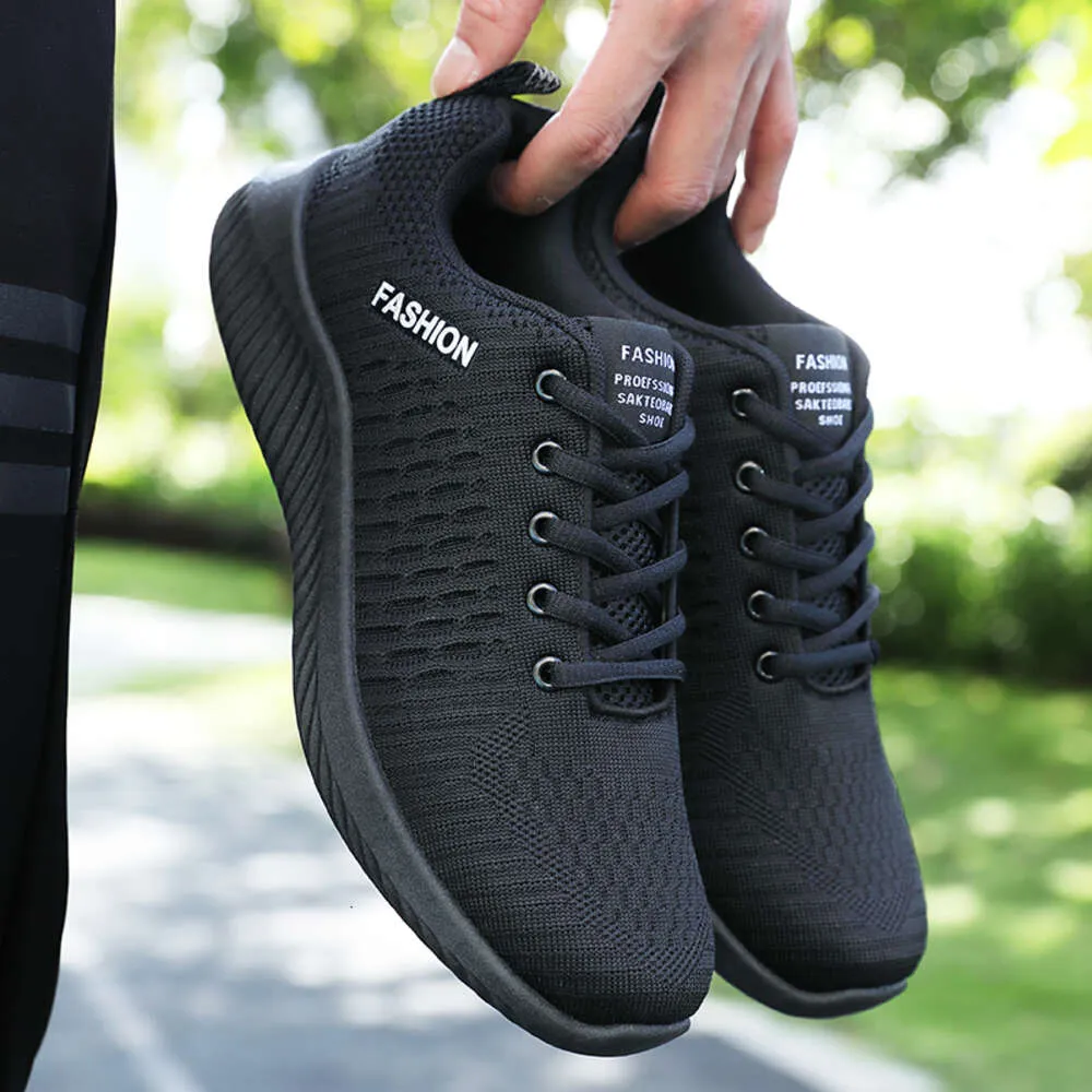 Men's casual shoes male breathable light knitted sports casual sneaker store