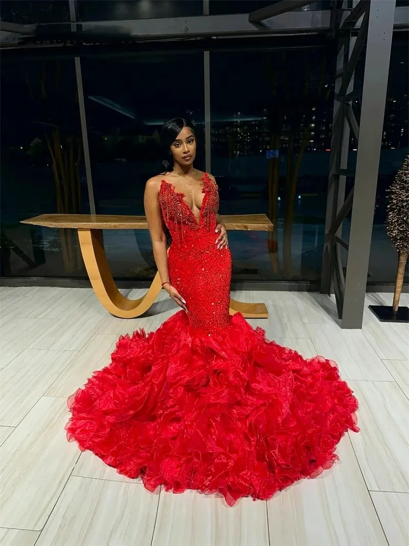 Sparkly red ball gown best sale