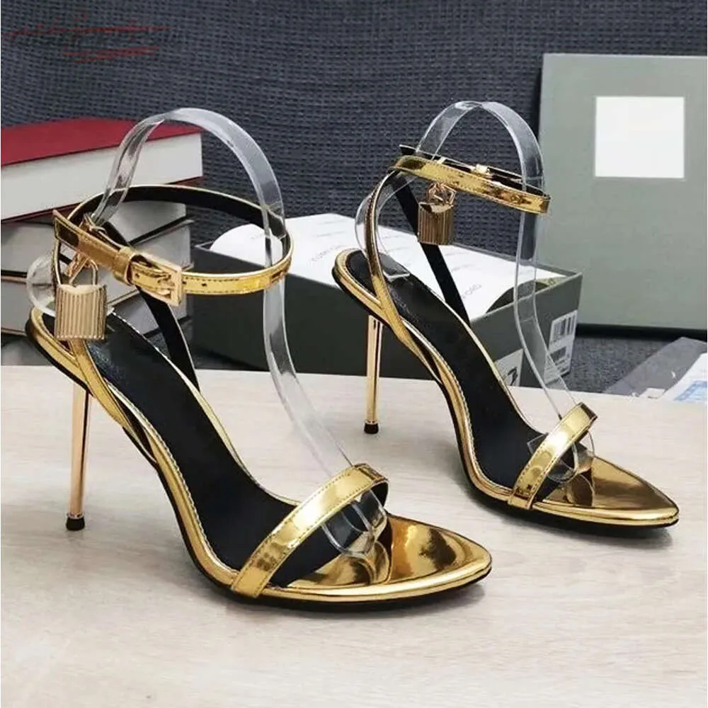 Golden strap heels sales