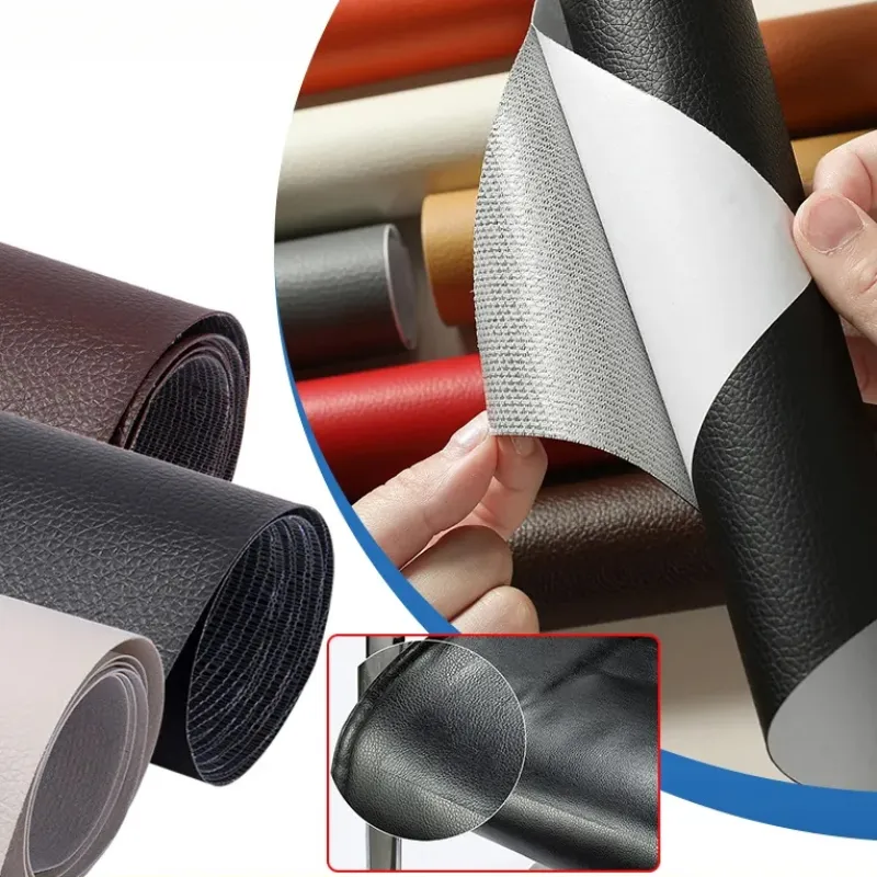 NPBAG Leather Repair Patch Kit 10x12 Inches Self-Adhesive Leather Tape For Couches, Sofas, Car Seats & More - Crazy Horse