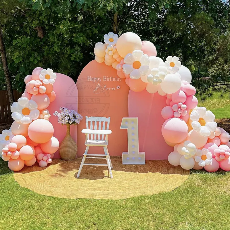 60 Ballons Latex Pastel - Vert Sauge, Rose, Orange - 12 Pouces (30 Cm) - Pour Anniversaire, Baby Shower, Mariage, Décoration Fête - Avec Rubans - 9