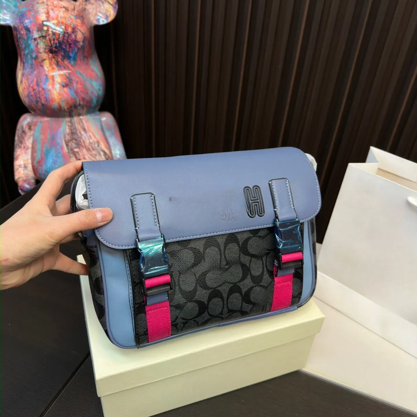 Mens Designer Crossbody Purse Mens Sling Shoulder Bag Luxury Pochette Handbag With Multiple Pockets And Multiple Styles Fashionable Messenger Bag Gift 14 From Pink totes 28.04 DHgate.Com