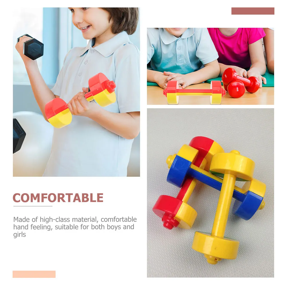 DHgate Colorful Kids Dumbbells Set for Childrens Fun Strength Training Set of 2 Sports Outdoors