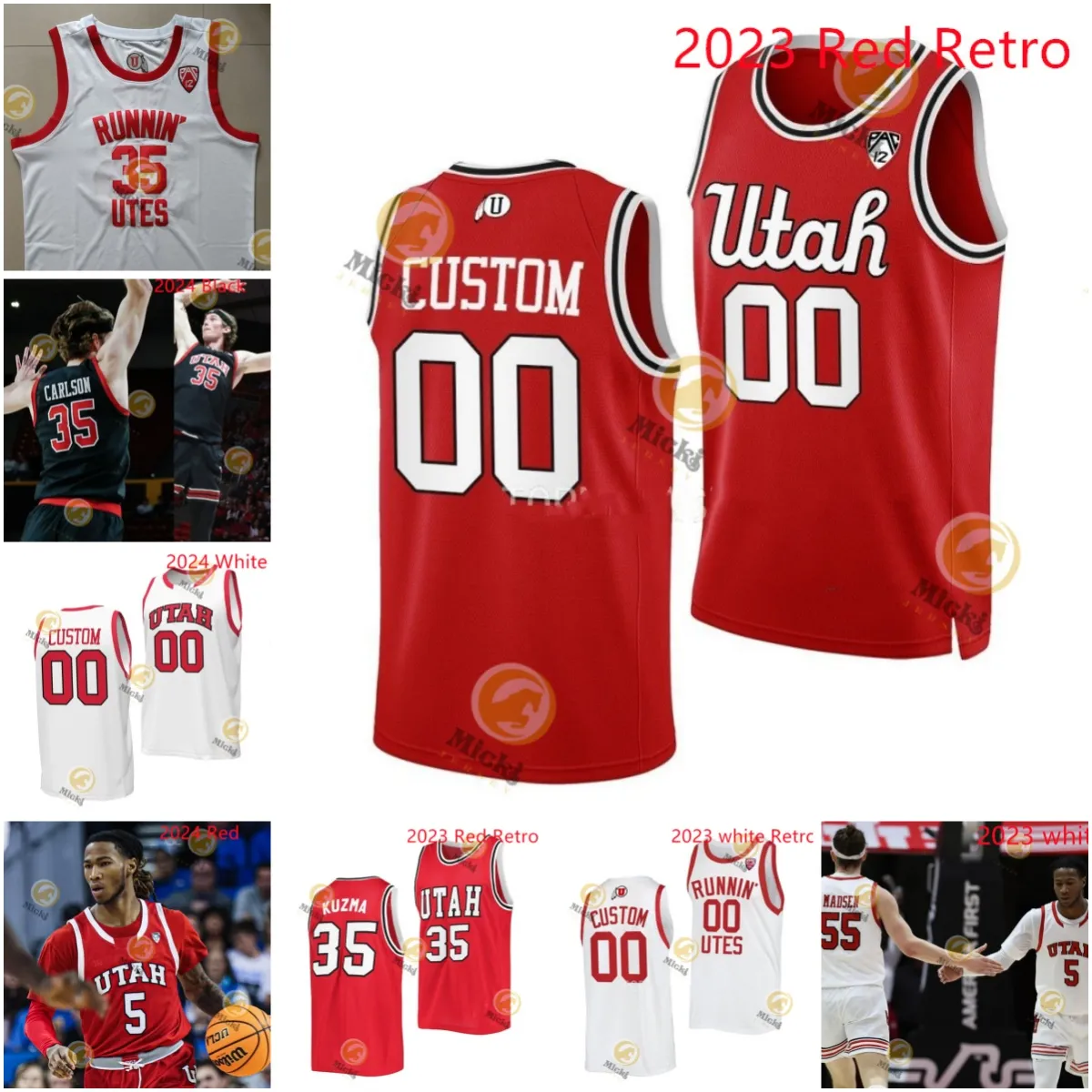 Kyle Kuzma Andrew Bogut Utah Basketball Jersey Jakob Poletl Marco - Main Image