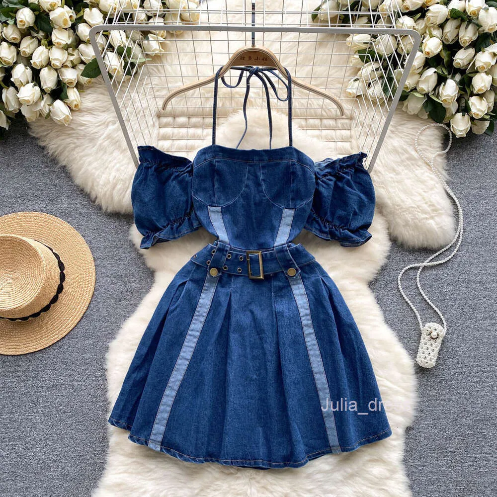 Off the Shoulder Denim Dress for Women Summer A-Line Mini Skirt with Kimono  Short Sleeves from Dhgate Basic & Casual Dresses - price 34.98