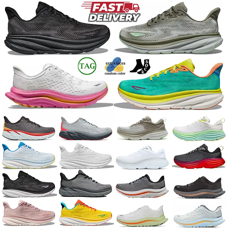 Women Men Hoka Shoes Hokas Bondi 8 Clifton 9 Cliftons 8 code L Tripe White Black Tennis Trainers Hiking Outdoor Jogging Sneakers Dhgate 1 933 DHgate