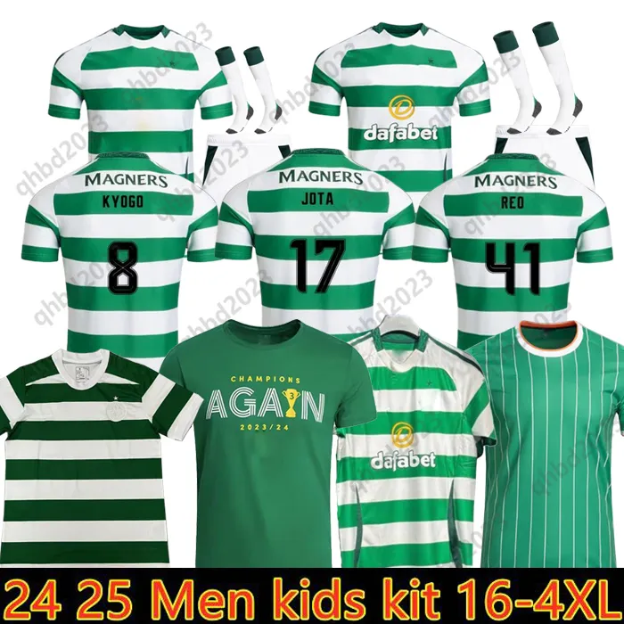 24/25 Celtic FC Soccer Jersey Home Away, Mens S-4XL from