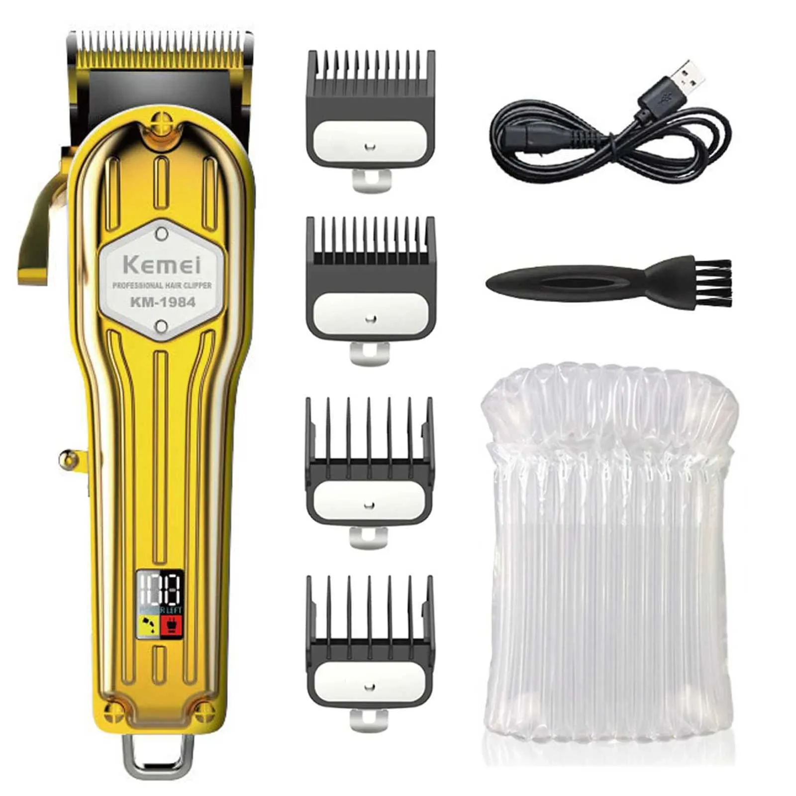 Electric Hair Clipper Kemei KM-1984 with Stainless Steel Blades
