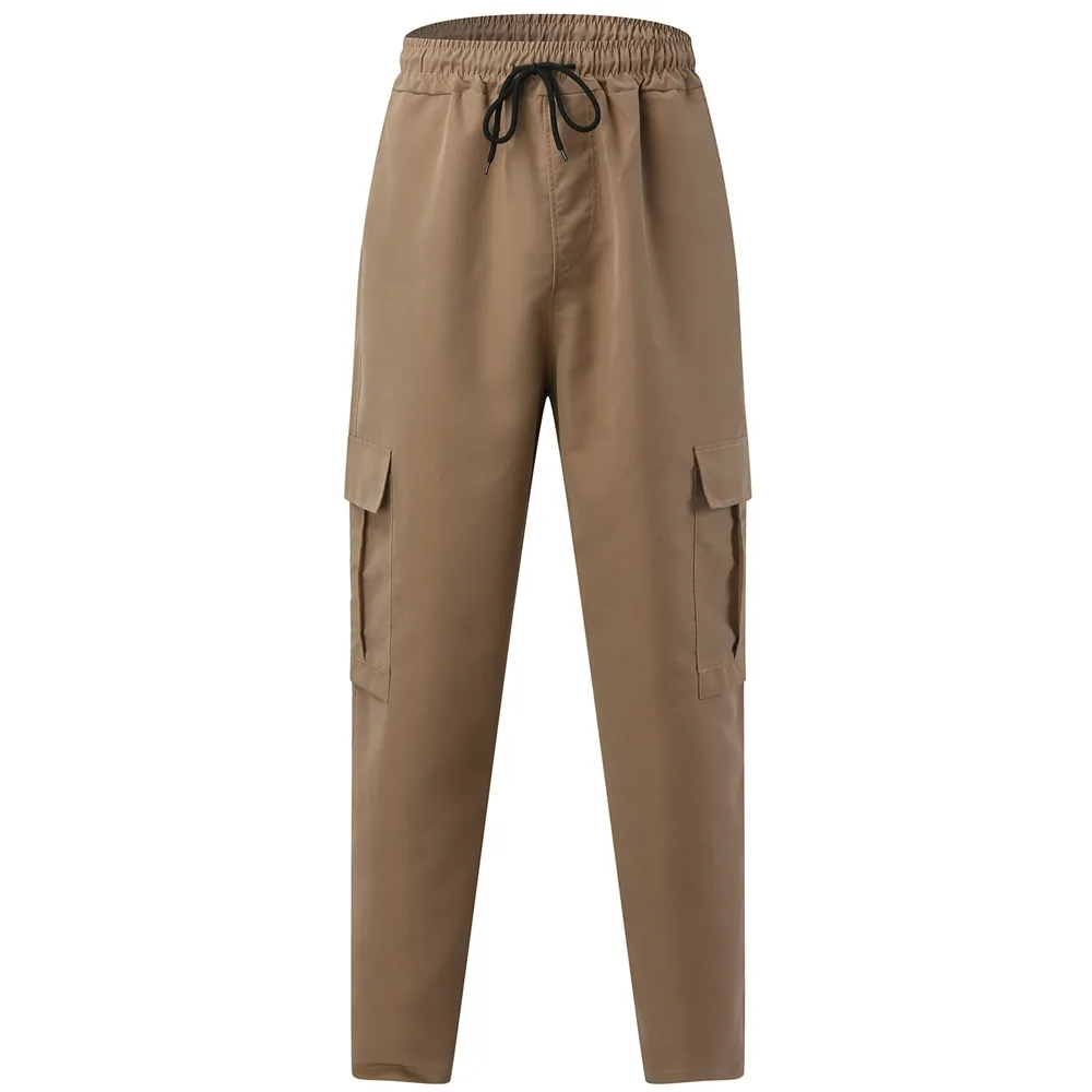 Mens Stretch Men's Plus Size Cargo Pants Elastic Waist Work
