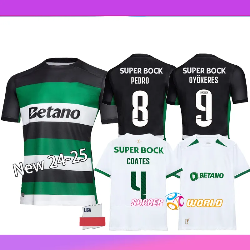 Sporting Lisbon 24/25 Men's Soccer Jersey: Official Lisboa Kit for Fans of  Edwards, Sarabia, Vietto, Coates, Acuna, Stromp, Paulinho