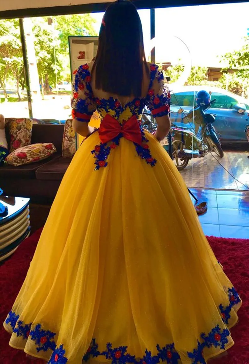 Royal blue and yellow dresses on sale